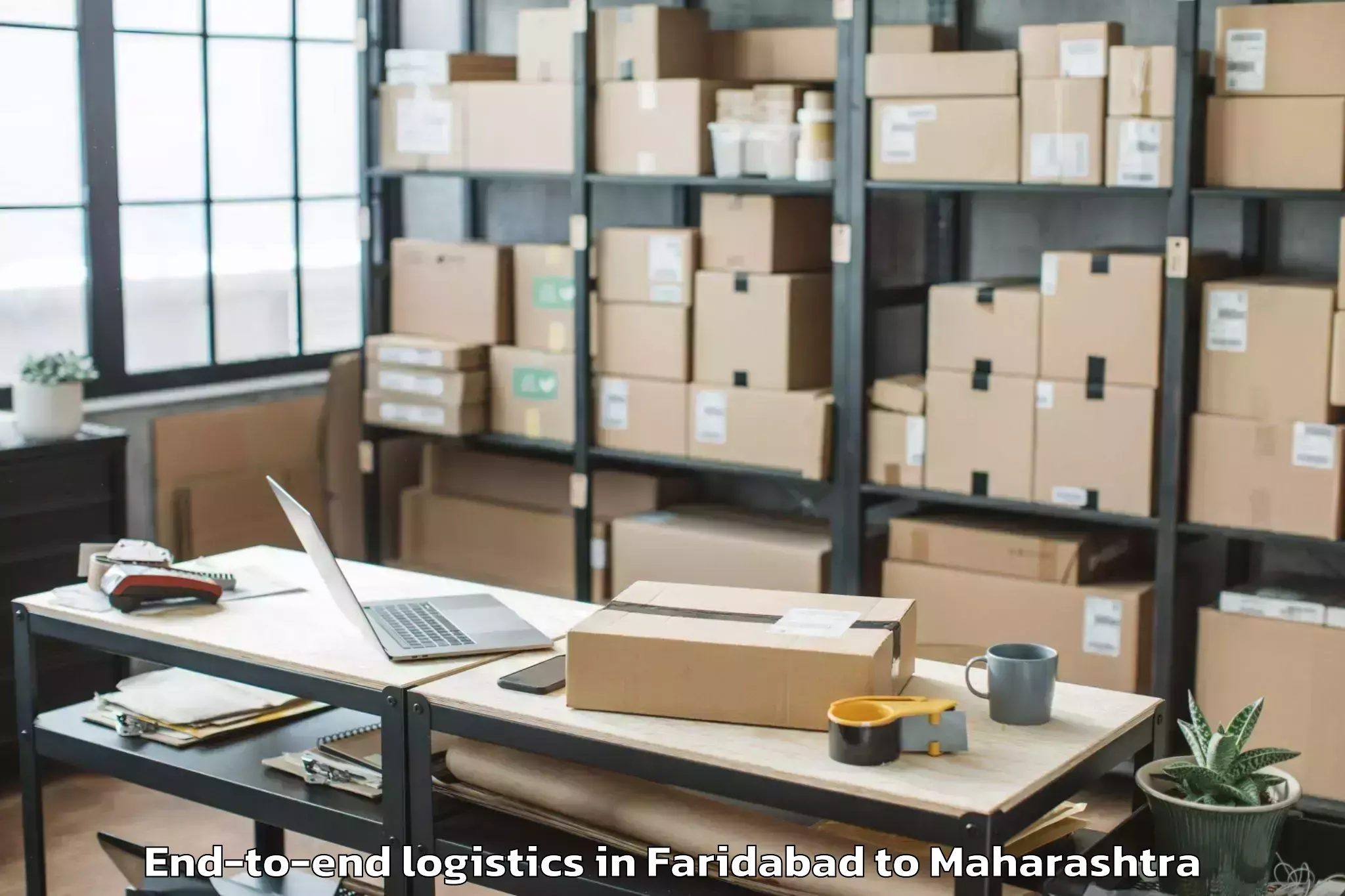 Trusted Faridabad to Pombhurna End To End Logistics